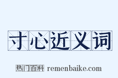 寸心近义词是什么意思的图片